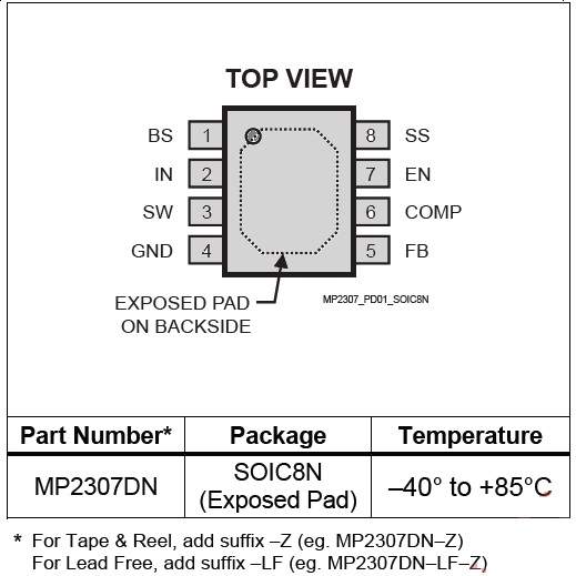 MP2307 DN ORIGINAL